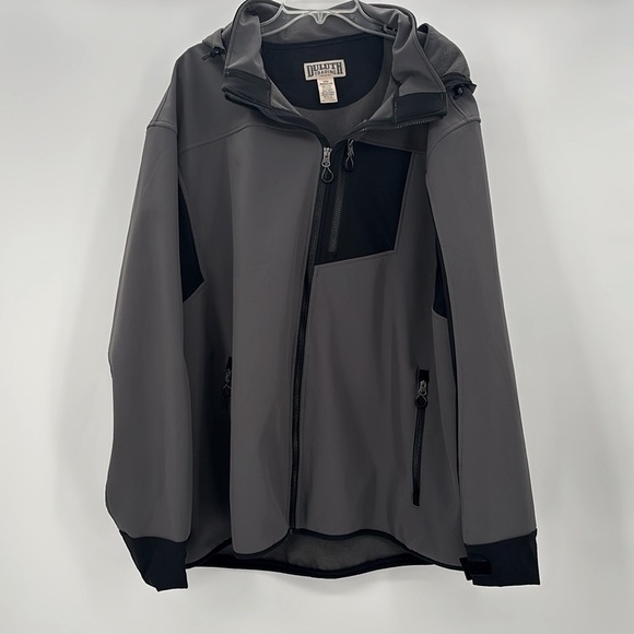 Duluth Trading Co mens Black Hills Softshell Work Jacket Size 3XL - Picture 1 of 6